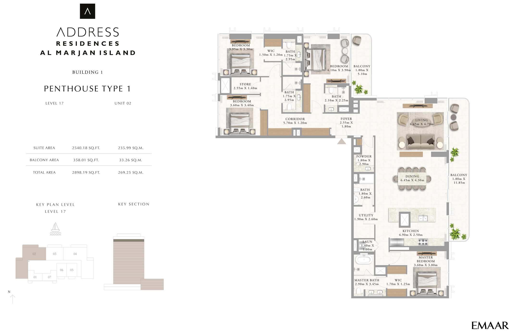 4 Bedroom Penthouses